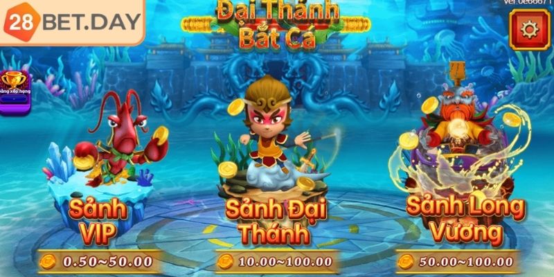 Sảnh Long Vương Bắt Cá Đại Thánh 28bet