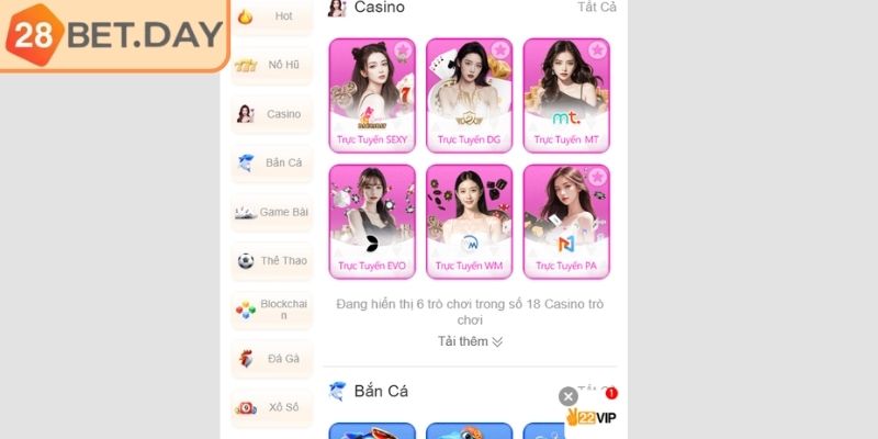 Tổng quan về sảnh EBET 28bet
