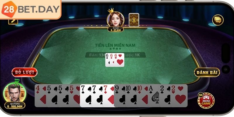 Các loại bài tiến lên Miền Nam 28bet