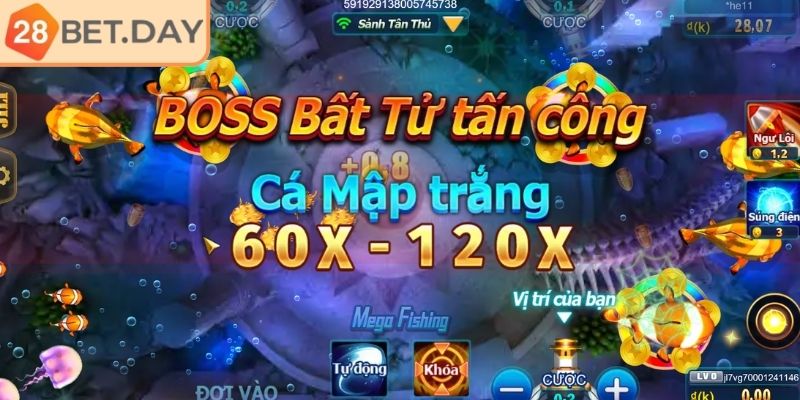 Hệ thống Boss khủng và tỷ lệ trả trong Vương gia đánh cá 28bet